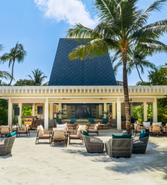 The Bar exterior at Kuda Villingili Resort Maldives
