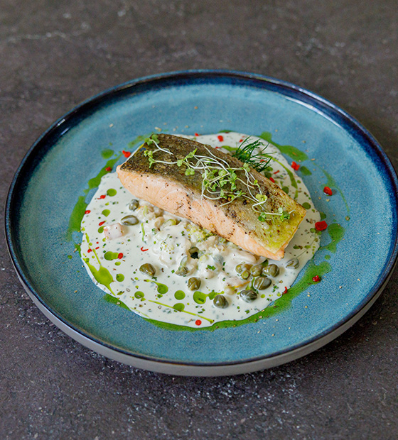 Dish prepared with fresh ingredients at Kuda Villingili Maldives