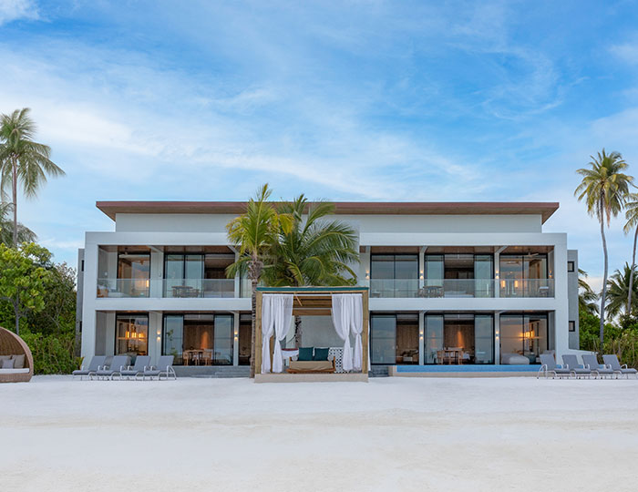 Four Bedroom Beach Villa with private pool at Kuda Villingili Maldives